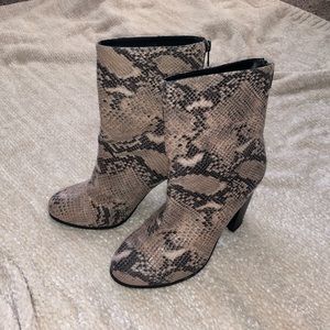 Snake skin boots